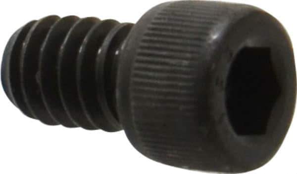 Value Collection - 1/4-20 UNC Hex Socket Drive, Socket Cap Screw - Alloy Steel, Black Oxide Finish, Fully Threaded, 3/8" Length Under Head - Exact Tool & Supply