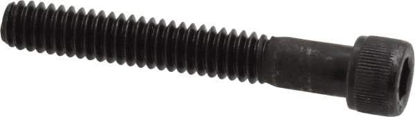Value Collection - 1/4-20 UNC Hex Socket Drive, Socket Cap Screw - Alloy Steel, Black Oxide Finish, Partially Threaded, 1-3/4" Length Under Head - Exact Tool & Supply