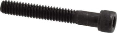 Value Collection - 1/4-20 UNC Hex Socket Drive, Socket Cap Screw - Alloy Steel, Black Oxide Finish, Partially Threaded, 1-3/4" Length Under Head - Exact Tool & Supply
