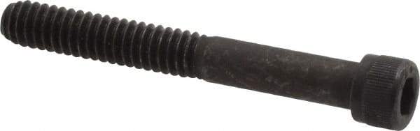 Value Collection - 1/4-20 UNC Hex Socket Drive, Socket Cap Screw - Alloy Steel, Black Oxide Finish, Partially Threaded, 2" Length Under Head - Exact Tool & Supply