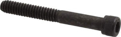 Value Collection - 1/4-20 UNC Hex Socket Drive, Socket Cap Screw - Alloy Steel, Black Oxide Finish, Partially Threaded, 2" Length Under Head - Exact Tool & Supply