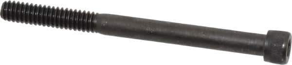 Value Collection - 1/4-20 UNC Hex Socket Drive, Socket Cap Screw - Alloy Steel, Black Oxide Finish, Partially Threaded, 3" Length Under Head - Exact Tool & Supply