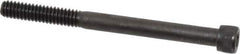 Value Collection - 1/4-20 UNC Hex Socket Drive, Socket Cap Screw - Alloy Steel, Black Oxide Finish, Partially Threaded, 3" Length Under Head - Exact Tool & Supply