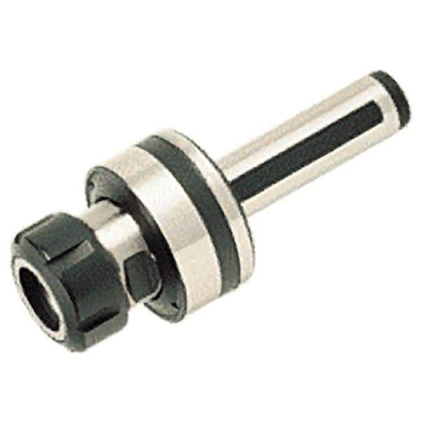 Iscar - Straight Shank, Series ER20, Reamer Collet Chuck - 2.185 Inch Projection, 0.041 to 0.514 Inch Collet Capacity, 2.559 Inch Shank Length, Through Coolant - Exact Tool & Supply