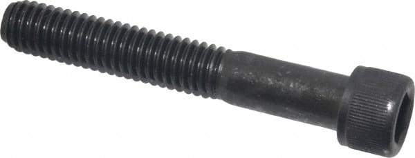 Value Collection - 3/8-16 UNC Hex Socket Drive, Socket Cap Screw - Alloy Steel, Black Oxide Finish, Partially Threaded, 2-1/2" Length Under Head - Exact Tool & Supply
