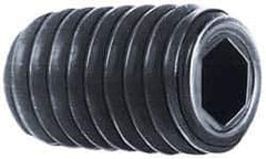 Value Collection - #0-80 UNF, 5/16" OAL, Cup Point Set Screw - Grade 8 Alloy Steel, 0.028" Key - Exact Tool & Supply