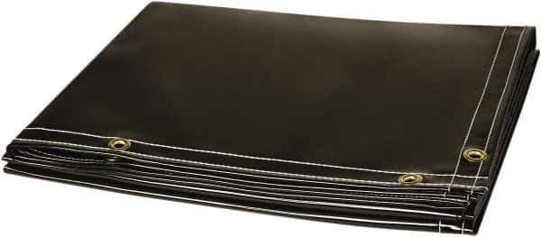 Steiner - 6' High x 6' Wide x 14mm Thick Vinyl Welding Curtain - Gray, Grommet - Exact Tool & Supply