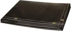 Steiner - 6' High x 6' Wide x 14mm Thick Vinyl Welding Curtain - Gray, Grommet - Exact Tool & Supply