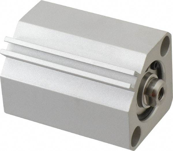 SMC PNEUMATICS - 1-3/16" Stroke x 1" Bore Double Acting Air Cylinder - 10-32 Port, 1/4-28 Rod Thread, 145 Max psi, 15 to 160°F - Exact Tool & Supply