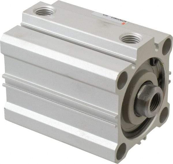 SMC PNEUMATICS - 1-3/4" Stroke x 2" Bore Double Acting Air Cylinder - 1/4 Port, 1/2-20 Rod Thread, 145 Max psi, 15 to 160°F - Exact Tool & Supply
