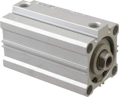 SMC PNEUMATICS - 2-15/16" Stroke x 2" Bore Double Acting Air Cylinder - 1/4 Port, 1/2-20 Rod Thread, 145 Max psi, 15 to 160°F - Exact Tool & Supply