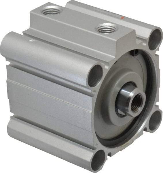 SMC PNEUMATICS - 1" Stroke x 2-1/2" Bore Double Acting Air Cylinder - 1/4 Port, 1/2-20 Rod Thread, 145 Max psi, 15 to 160°F - Exact Tool & Supply