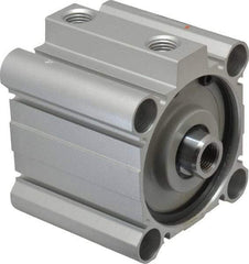 SMC PNEUMATICS - 1" Stroke x 2-1/2" Bore Double Acting Air Cylinder - 1/4 Port, 1/2-20 Rod Thread, 145 Max psi, 15 to 160°F - Exact Tool & Supply