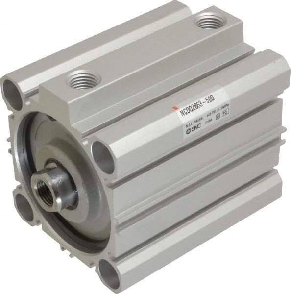 SMC PNEUMATICS - 1-15/16" Stroke x 2-1/2" Bore Double Acting Air Cylinder - 1/4 Port, 1/2-20 Rod Thread, 145 Max psi, 15 to 160°F - Exact Tool & Supply