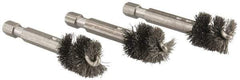 Ridgid - 1/2 Inch Inside Diameter, 9/16 Inch Actual Brush Diameter, Steel, Power Fitting and Cleaning Brush - Exact Tool & Supply