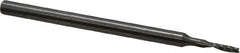 Onsrud - 1/16" Cutting Diam x 1/4" Length of Cut, 1 Flute, Upcut Spiral Router Bit - Uncoated, Right Hand Cut, Solid Carbide, 2" OAL x 1/8" Shank Diam, Single Edge, 21° Helix Angle - Exact Tool & Supply