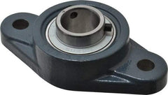 Value Collection - 1" ID, 2-11/16" OAW x 5-1/8" OAL x 2-11/16" OAH 2-Bolt High Temperature Flange Bearing - 1,740 Lb Static Cap, 3,100 Lb Dyn Cap, 3.891" Btw Mnt Hole Ctrs, 5/8" Base-to-Ctr Ht, Cast Iron - Exact Tool & Supply
