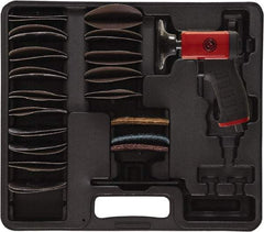 Chicago Pneumatic - 3" Max Disc, 15,000 RPM, Pneumatic Handheld Disc Sander - 21 CFM, 1/4" Inlet, 0.25 hp, 90 psi - Exact Tool & Supply