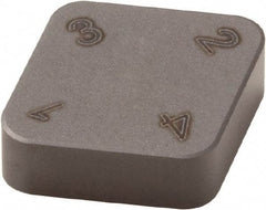 Seco - CNMN322 S Grade CBN600 PCBN Turning Insert - 80° Diamond, 3/8" Inscr Circle, 1/8" Thick, 1/32" Corner Radius - Exact Tool & Supply