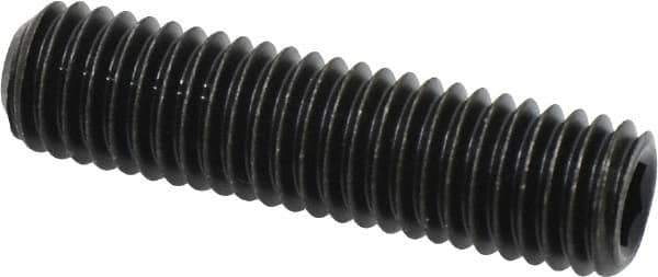 Value Collection - 1/2-13 UNC, 2" OAL, Cup Point Set Screw - Grade 8 Alloy Steel, 1/4" Key - Exact Tool & Supply