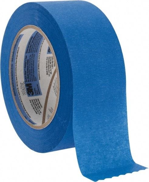 3M - 2" Wide x 60 Yd Long Blue Paper Masking Tape - Series 2090, 5.7 mil Thick, 27 In/Lb Tensile Strength - Exact Tool & Supply
