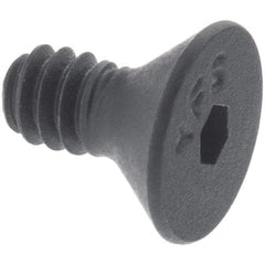 Made in USA - 1/2-13 UNC Hex Socket Drive, 82° Flat Screw - Alloy Steel, Black Oxide Finish, Fully Threaded, 2-1/4" OAL - Exact Tool & Supply