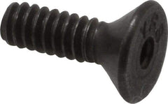 Value Collection - #4-40 UNC Hex Socket Drive, 82° Flat Screw - Alloy Steel, Black Oxide Finish, Fully Threaded, 3/8" OAL - Exact Tool & Supply