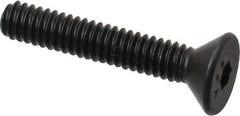 Value Collection - #5-40 UNC Hex Socket Drive, 82° Flat Screw - Alloy Steel, Black Oxide Finish, Fully Threaded, 3/4" OAL - Exact Tool & Supply