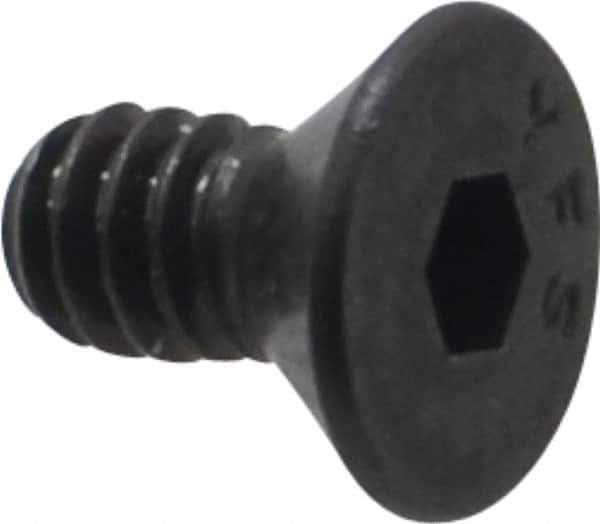 Value Collection - #10-24 UNC Hex Socket Drive, 82° Flat Screw - Alloy Steel, Black Oxide Finish, Fully Threaded, 3/8" OAL - Exact Tool & Supply