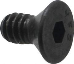 Value Collection - #10-24 UNC Hex Socket Drive, 82° Flat Screw - Alloy Steel, Black Oxide Finish, Fully Threaded, 3/8" OAL - Exact Tool & Supply