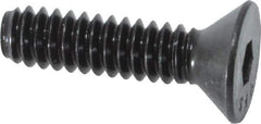Value Collection - #10-24 UNC Hex Socket Drive, 82° Flat Screw - Alloy Steel, Black Oxide Finish, Fully Threaded, 3/4" OAL - Exact Tool & Supply