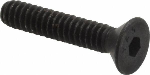 Value Collection - #10-24 UNC Hex Socket Drive, 82° Flat Screw - Alloy Steel, Black Oxide Finish, Fully Threaded, 1" OAL - Exact Tool & Supply