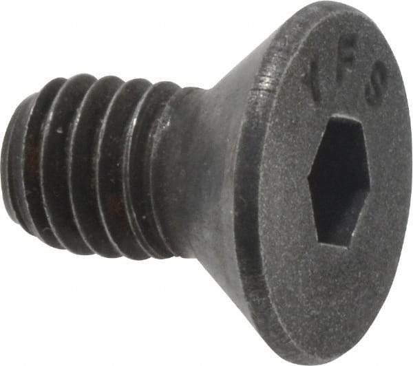 Value Collection - #10-32 UNF Hex Socket Drive, 82° Flat Screw - Alloy Steel, Black Oxide Finish, Fully Threaded, 3/8" OAL - Exact Tool & Supply