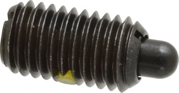 Gibraltar - 5/8-11, 1-1/8" Thread Length, 5/16" Plunger Projection, Steel Threaded Spring Plunger - Exact Tool & Supply