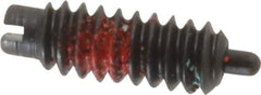 Gibraltar - 6-32, 3/8" Thread Length, 1/16" Plunger Projection, Steel Threaded Spring Plunger - 0.046" Max Plunger Diam, 0.5 Lb Init End Force, 3.5 Lb Final End Force - Exact Tool & Supply