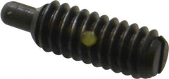 Gibraltar - 1/4-20, 5/8" Thread Length, 3/16" Plunger Projection, Steel Threaded Spring Plunger - 0.119" Max Plunger Diam, 0.3 Lb Init End Force, 3.5 Lb Final End Force - Exact Tool & Supply