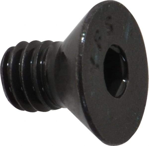 Value Collection - 5/16-18 UNC Hex Socket Drive, 82° Flat Screw - Alloy Steel, Black Oxide Finish, Fully Threaded, 1/2" OAL - Exact Tool & Supply