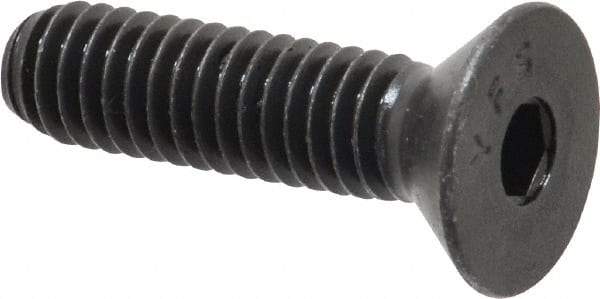 Value Collection - 5/16-18 UNC Hex Socket Drive, 82° Flat Screw - Alloy Steel, Black Oxide Finish, Fully Threaded, 1-1/4" OAL - Exact Tool & Supply