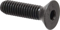 Value Collection - 5/16-18 UNC Hex Socket Drive, 82° Flat Screw - Alloy Steel, Black Oxide Finish, Fully Threaded, 1-1/4" OAL - Exact Tool & Supply