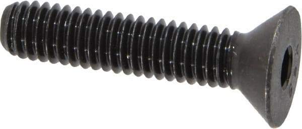 Value Collection - 5/16-18 UNC Hex Socket Drive, 82° Flat Screw - Alloy Steel, Black Oxide Finish, Fully Threaded, 1-1/2" OAL - Exact Tool & Supply