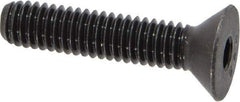 Value Collection - 5/16-18 UNC Hex Socket Drive, 82° Flat Screw - Alloy Steel, Black Oxide Finish, Fully Threaded, 1-1/2" OAL - Exact Tool & Supply