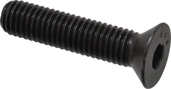 Value Collection - 1/2-13 UNC Hex Socket Drive, 82° Flat Screw - Alloy Steel, Black Oxide Finish, Fully Threaded, 2-1/4" OAL - Exact Tool & Supply