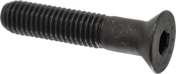 Value Collection - 1/2-13 UNC Hex Socket Drive, 82° Flat Screw - Alloy Steel, Black Oxide Finish, Partially Threaded, 2-1/2" OAL - Exact Tool & Supply