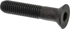 Value Collection - 1/2-13 UNC Hex Socket Drive, 82° Flat Screw - Alloy Steel, Black Oxide Finish, Partially Threaded, 2-1/2" OAL - Exact Tool & Supply
