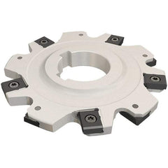 Iscar - Arbor Hole Connection, 3.1496" Depth of Cut, 250mm Cutter Diam, 2.3622" Hole Diam, 13 Tooth Indexable Slotting Cutter - SDN-LN12 Toolholder, LNET Insert - Exact Tool & Supply