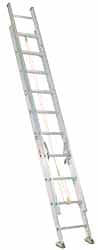 Made in USA - 32' High, Type IA Rating, Aluminum Extension Ladder - Exact Tool & Supply