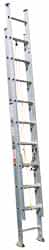 Made in USA - 36' High, Type I Rating, Aluminum Extension Ladder - Exact Tool & Supply