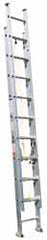 Made in USA - 36' High, Type I Rating, Aluminum Extension Ladder - Exact Tool & Supply