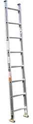 Made in USA - 10' High, Type IA Rating, Aluminum Extension Ladder - Exact Tool & Supply