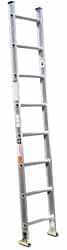 Made in USA - 8' High, Type IA Rating, Aluminum Extension Ladder - Exact Tool & Supply